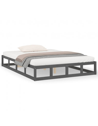 Giroletto Grigio 135x190 cm Double in legno Massello