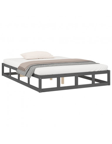 Giroletto Grigio 135x190 cm Double in legno Massello