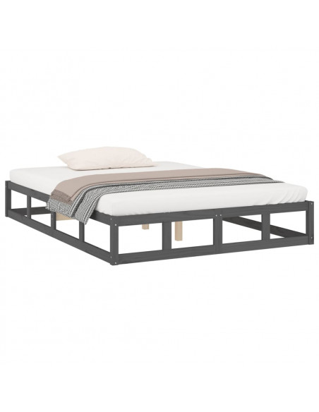 Giroletto Grigio 135x190 cm Double in legno Massello