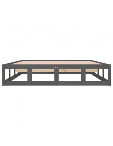 Giroletto Grigio 135x190 cm Double in legno Massello