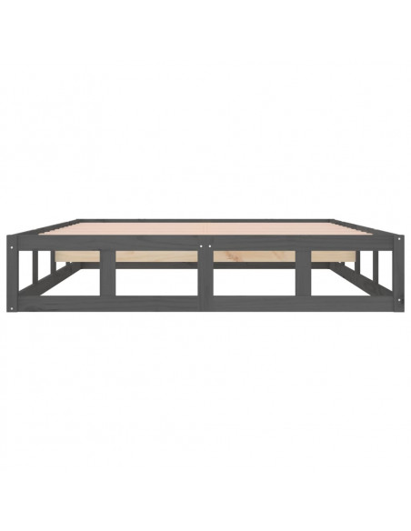 Giroletto Grigio 135x190 cm Double in legno Massello