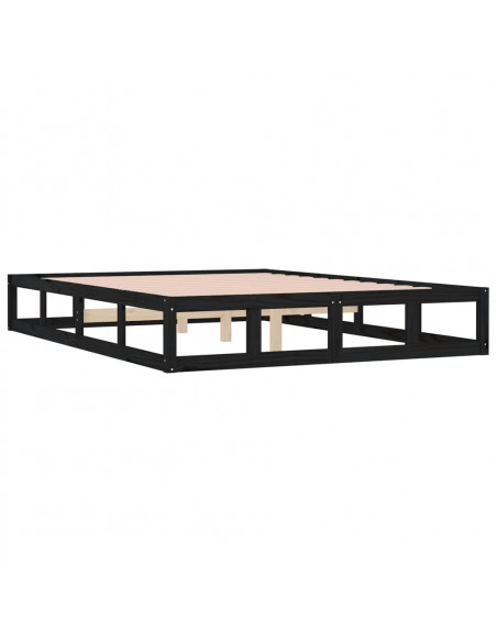 Giroletto Nero 140x190 cm in Legno Massello