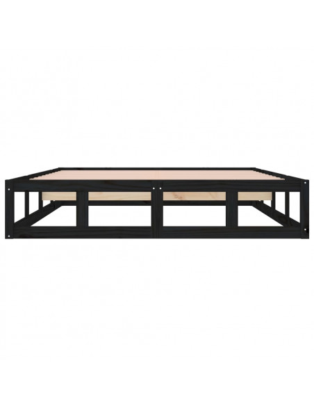 Giroletto Nero 140x190 cm in Legno Massello