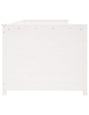Dormeuse Bianca 80x200 cm in Legno Massello di Pino