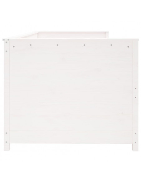 Dormeuse Bianca 80x200 cm in Legno Massello di Pino