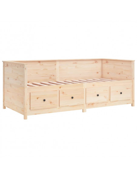 Dormeuse senza Materasso 90x190 cm in Legno Massello di Pino