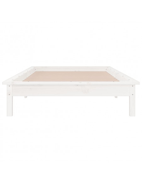 Giroletto con LED Bianco 100x200 cm in Legno Massello