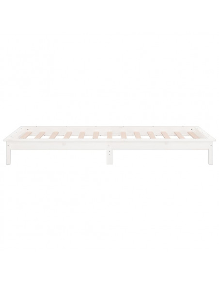 Giroletto con LED Bianco 100x200 cm in Legno Massello