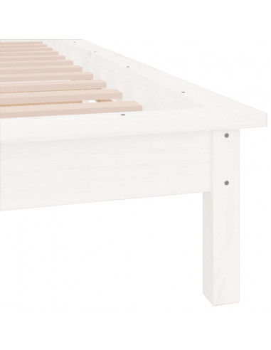 Giroletto con LED Bianco 100x200 cm in Legno Massello