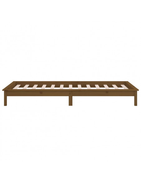Giroletto con LED Miele 90x200 cm in Legno Massello
