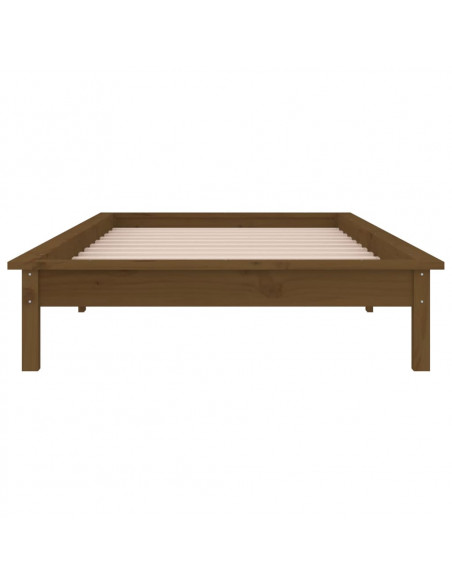 Giroletto con LED Miele 100x200 cm in Legno Massello