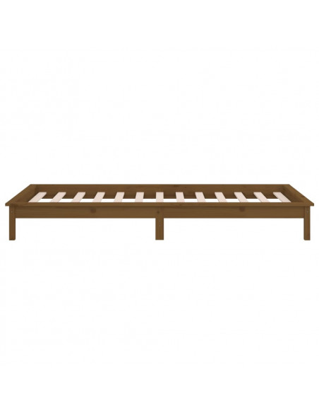 Giroletto con LED Miele 100x200 cm in Legno Massello