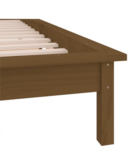 Giroletto con LED Miele 100x200 cm in Legno Massello