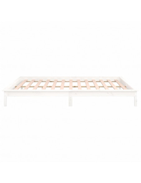 Giroletto con LED Bianco 120x200 cm in Legno Massello