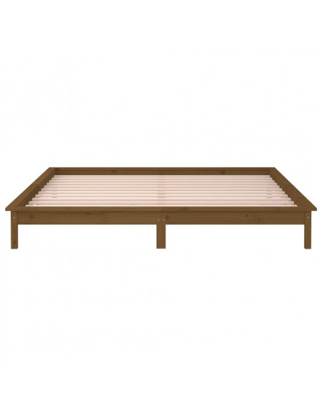 Giroletto con LED Miele 140x200 cm in Legno Massello
