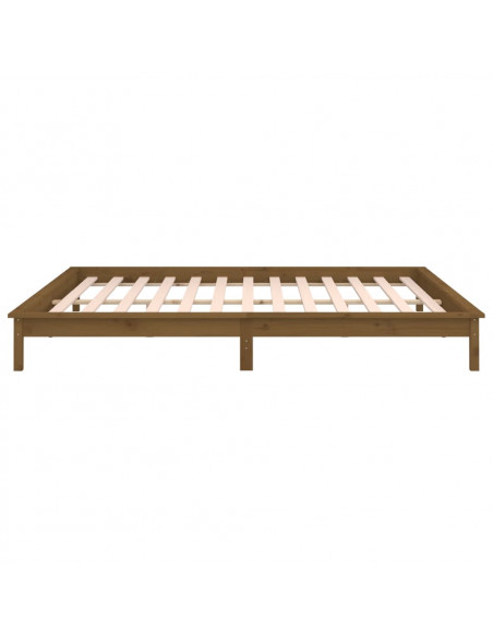 Giroletto con LED Miele 140x200 cm in Legno Massello