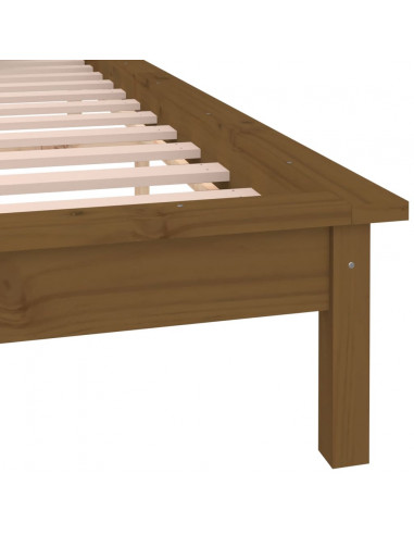 Giroletto con LED Miele 140x200 cm in Legno Massello