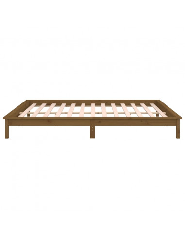 Giroletto con LED Miele 160x200 cm in Legno Massello