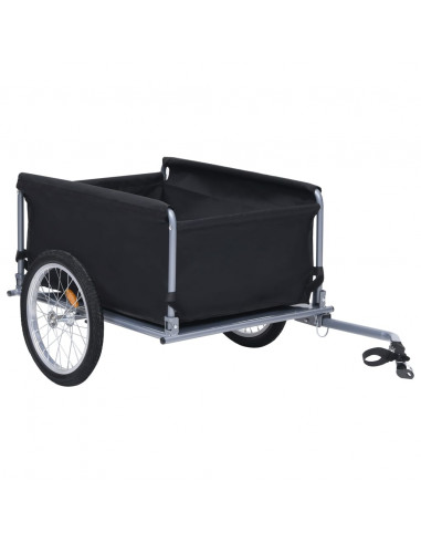 Rimorchio da Bici Nero e Rosso 65 kg