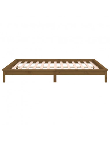 Giroletto con LED Miele 200x200 cm in Legno Massello