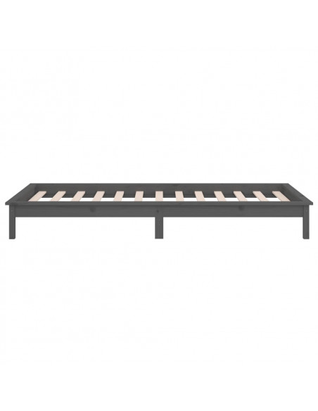 Giroletto LED Grigio 75x190 cm Small Single Legno Massello