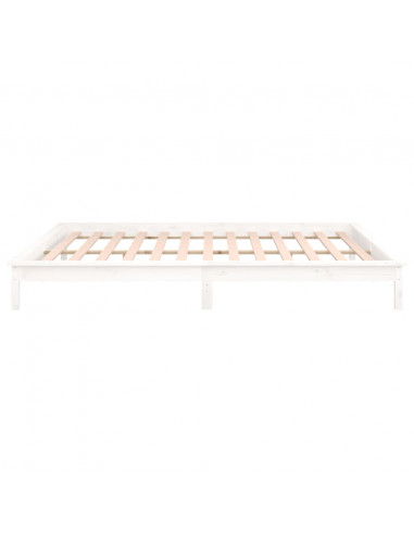 Giroletto LED Bianco 135x190 cm Double in Legno Massello