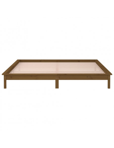 Giroletto con LED Miele 140x190 cm in Legno Massello