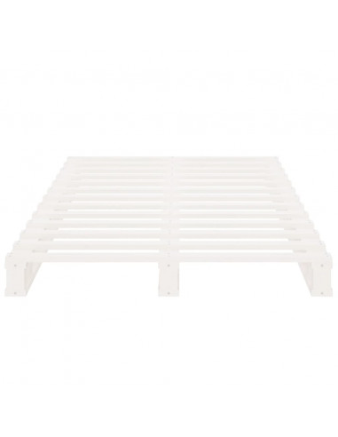 Letto a Pallet Bianco 75x190 cm Small Single Legno di Pino