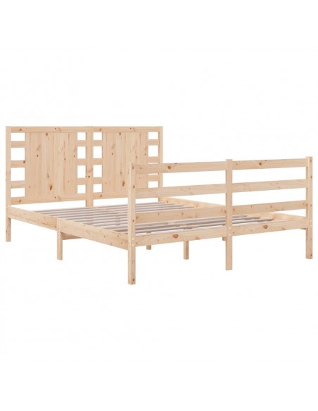 Giroletto in Legno Massello di Pino 120x190cm Small Double Giroletto in Legno Massello di Pino 120x190cm Small Double