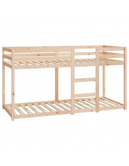 Letto a Castello 80x200 cm in Legno Massello di Pino