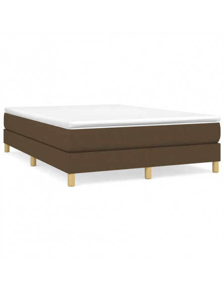 Giroletto a Molle Marrone Scuro 140x190 cm in Tessuto