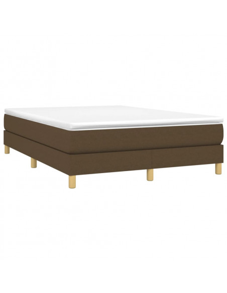 Giroletto a Molle Marrone Scuro 140x190 cm in Tessuto
