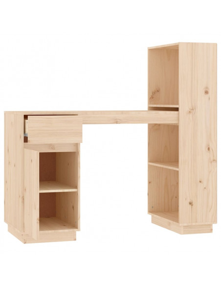 Scrivania 110x53x117 cm in Legno Massello di Pino