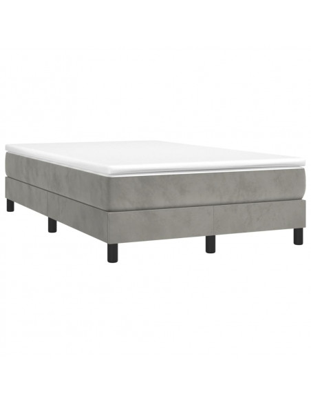 Giroletto a Molle Grigio Chiaro 120x200 cm in Velluto