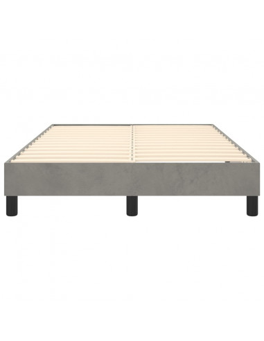 Giroletto a Molle Grigio Chiaro 120x200 cm in Velluto