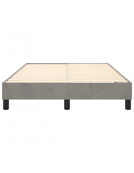 Giroletto a Molle Grigio Chiaro 120x200 cm in Velluto