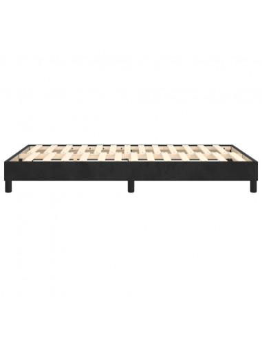 Giroletto a Molle Nero 120x200 cm in Tessuto