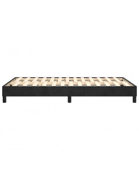 Giroletto a Molle Nero 120x200 cm in Tessuto