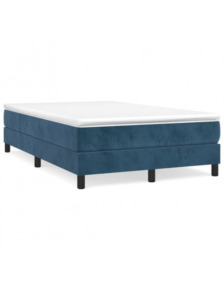 Giroletto a Molle Blu Scuro 120x200 cm in Velluto