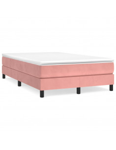 Giroletto a Molle Rosa 120x200 cm in Velluto 2