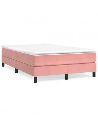 Giroletto a Molle Rosa 120x200 cm in Velluto