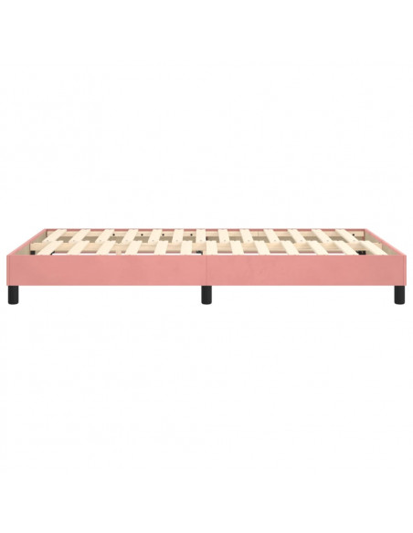 Giroletto a Molle Rosa 120x200 cm in Velluto