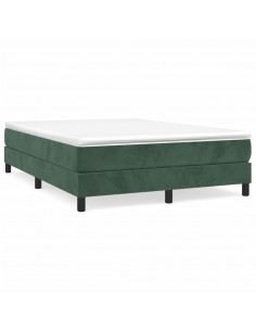 Giroletto a Molle Verde Scuro 140x190 cm in Velluto 2