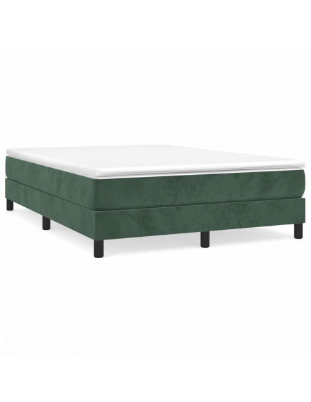 Giroletto a Molle Verde Scuro 140x190 cm in Velluto