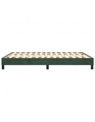 Giroletto a Molle Verde Scuro 140x190 cm in Velluto