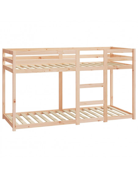 Letto a Castello 75x190 cm in Legno Massello di Pino