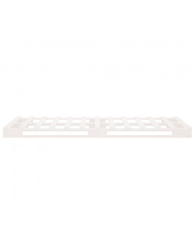 Giroletto Bianco 75x190 cm Legno Massello di Pino Small Single