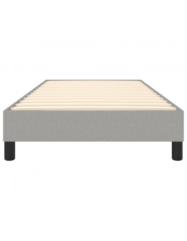 Giroletto a Molle Grigio Chiaro 80x200 cm in Tessuto