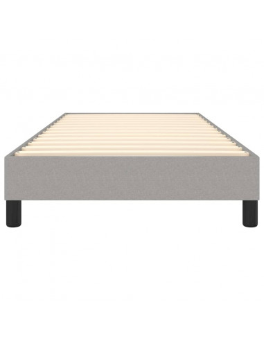 Giroletto a Molle Grigio Chiaro 90x190 cm in Tessuto