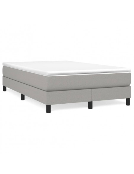 Giroletto a Molle Grigio Chiaro 120x200 cm in Tessuto